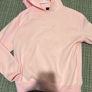 Pink White Fox Hoodie